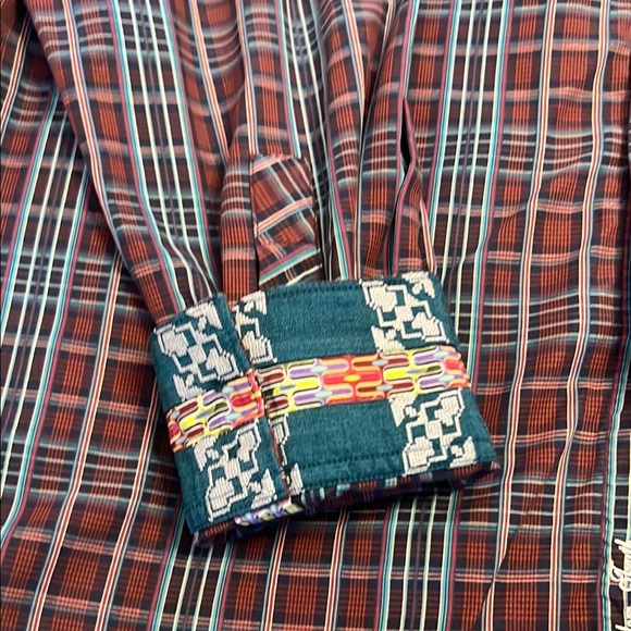 Robert Graham Burgundy Plaid Button Down Shirt EUC 2XL Classic Fit - Picture 4 of 11